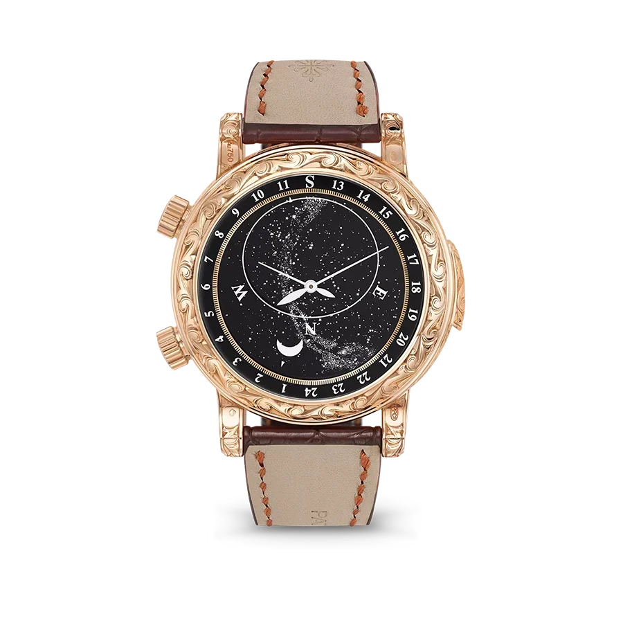 Grand Complications 44mm 6002R-001 Skymoon Tourbillon Rose Gold