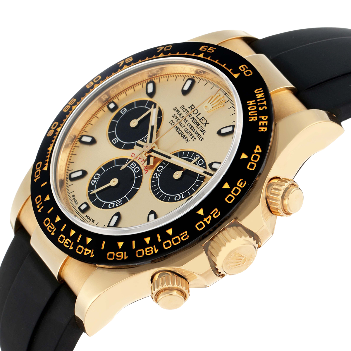 Rolex Daytona Pikachu 40mm Yellow Gold Champagne Dial Mens Watch 116518 - Image 5