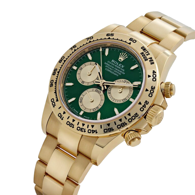 Rolex Daytona 126508 John Mayer 2.0 Yellow Gold Bright Green and Golden ...