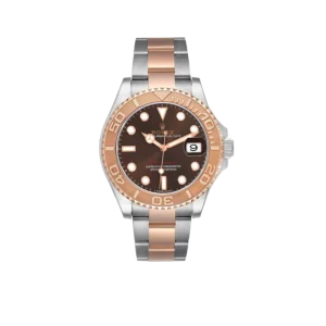 Rolex Yachtmaster 40 Rose Gold Steel Brown Dial Mens Watch 116621