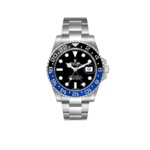 Rolex GMT Master II 40mm Steel Black Blue Batman Bezel Mens Watch 116710