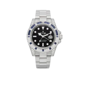 Rolex GMT-Master II, Reference 116759SA White Gold Diamond And Sapphire