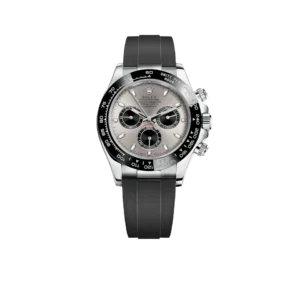 Rolex Daytona 40mm 116519 White Gold Steel Index Black Oysterflex Rubber Strap
