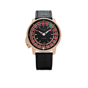Jacob & Co. 'The Casino Tourbillon' 44mm CA100.40.AA.AA.ABALA Rose Gold Black Onyx Dial Limited Edition