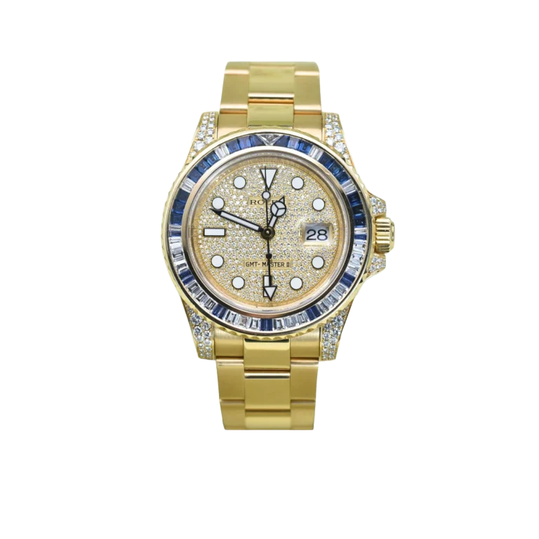 Rolex GMT-Master II 116758SARU Pave Diamond Dial 40mm